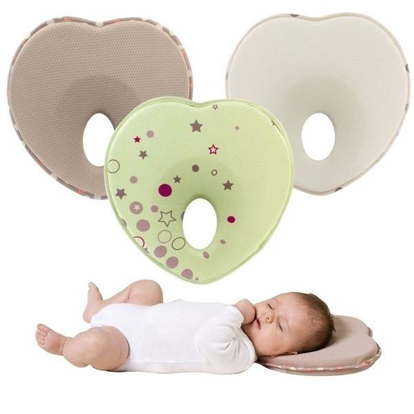 Luxurious Baby Pillow Toddler Sleep Positioner Anti Roll Cushion Flat Head Protection