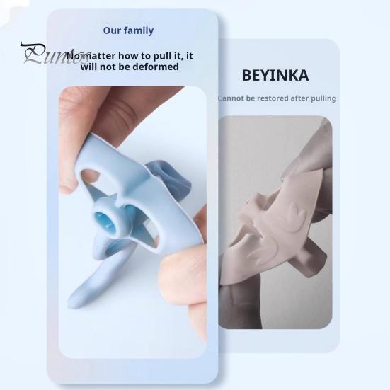 4Pcs/Set Silicone Pencil Gripper Finger Callus Prevention Correct Posture Aid Ergonomic Kids Non-Slip Pencil Holder