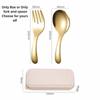 304 Stainless Steel Tableware Storage Case Cooking Supplies Durable Spoon Fork Set  Dessert Fruit