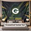 Custom Name Text Tapestry Green Bay Packers Personalized Polyester Wall Tapestry For Bedroom And Room