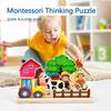 Kids Montessori Logic Thinking Game Scene Puzzles Matching Intellectual Problems Imagination Board Game Children Educational Toy