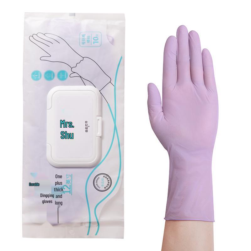 

Композитные нитриловые перчатки ПВХ: Водонепроницаемый, Одноразовый, Защитный для уборки, кейтеринга, выпечки L