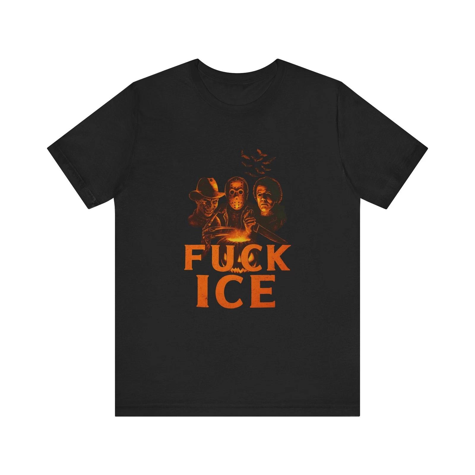 

Fall Vibes Horror Unisex Tee, Gift for Friends, Halloween, Party Wear, F ICE S
