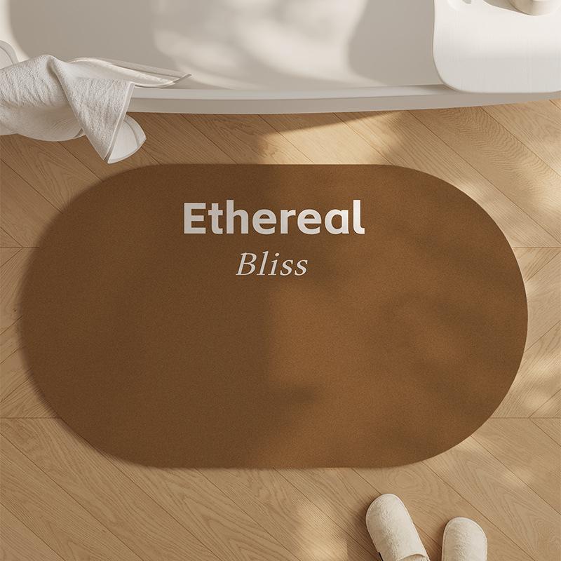 

French Retro Style Bathroom Floor Mat for Home Anti Slip Moisture-wicking Quick Drying Foot Mat for Bathroom Toilet Door Anti Sloss Door Mat 40×60cm