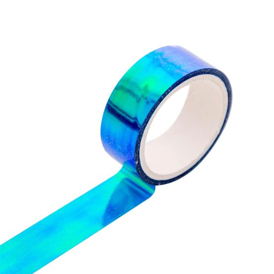 

Красочная водонепроницаемая клейкая лазерная лента DIY Скрапбукинг Альбом Декор для ноутбука