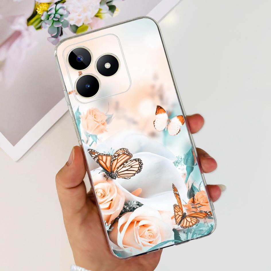 For Cover Realme C53 Phone Case 6.74" 2023 New Fashion Astronaut Soft Silicone Clear Back Cover For Realme C53 RMX3760 C 53 Capa