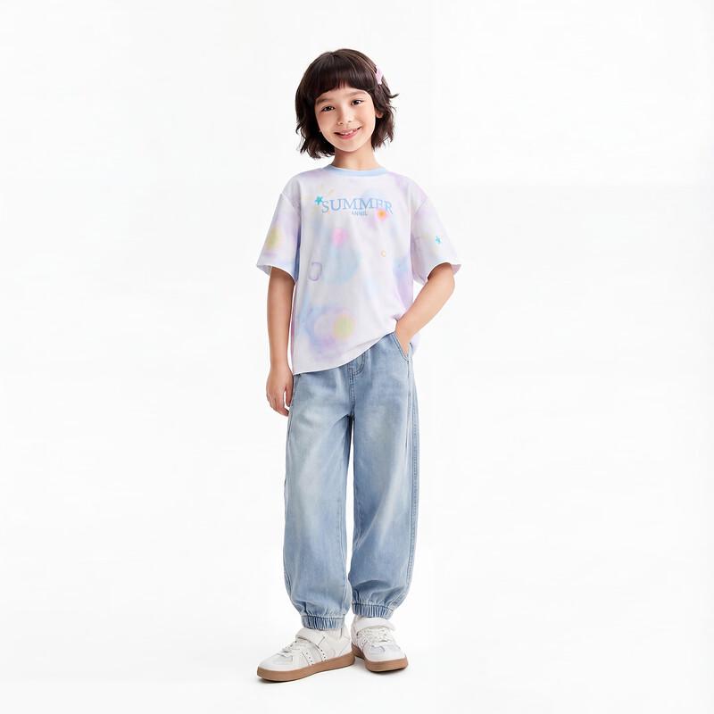 Annil Kids  Unisex Loose-Fit Denim Pants 150