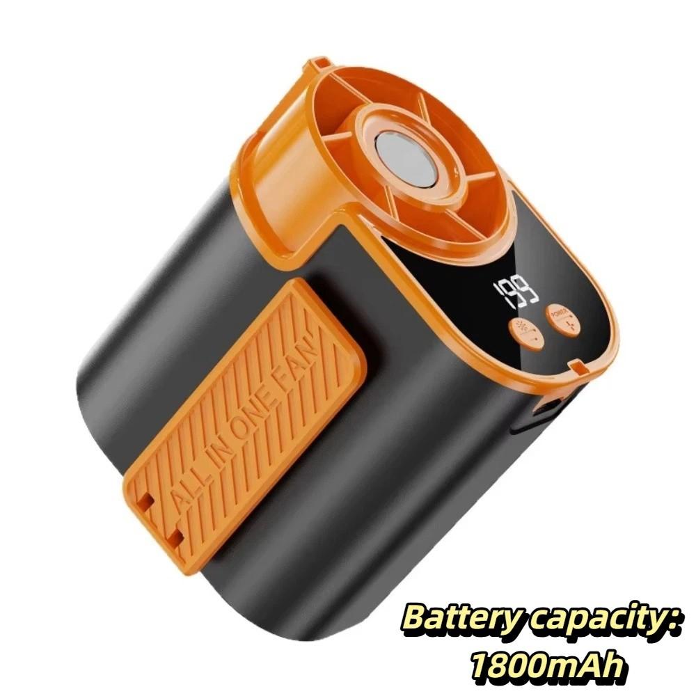 Strong Airflow Waist Clip Fan LED Display Mini Cooling Fan Waist-mounted Fan  Evening Trips