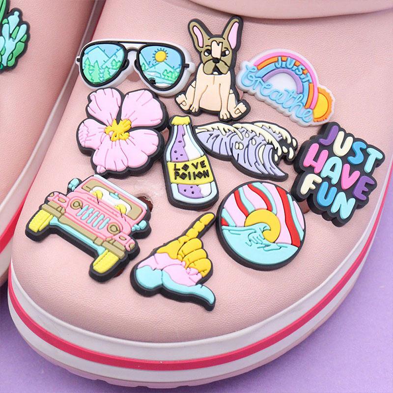 19Pcs Cool Style Series PVC Shoe Charms for Shoe Decorations