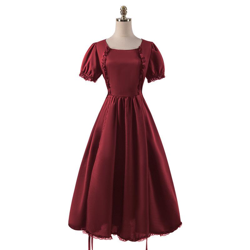 

Средневековое Хэллоуин Готическое Викторианское Дамское Платье Королевы Маскарадный Костюм XXXL бордовый