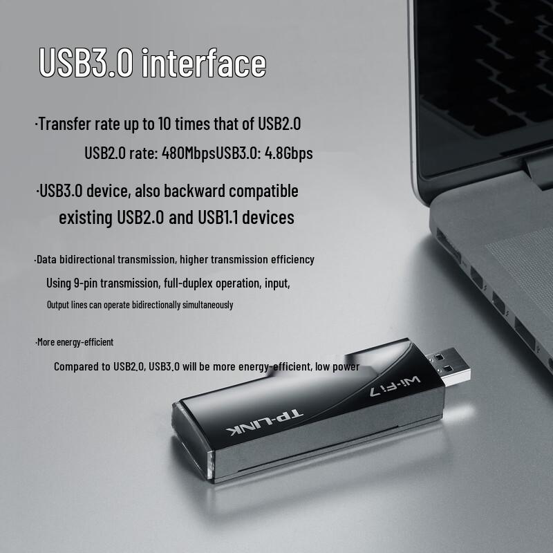 TP-LINK WiFi 7 BE3600M Dual-Band USB Wireless Adapter (CN version)