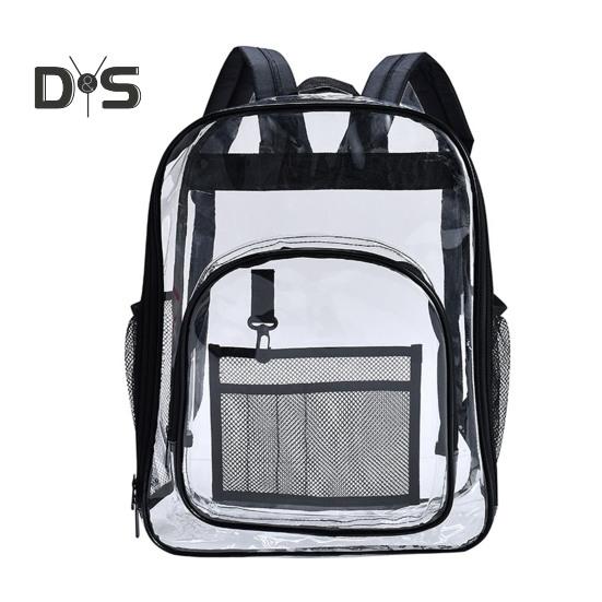 Прозрачный водонепроницаемый рюкзак большой емкости школьная сумка мужской и женский прозрачный дорожный рюкзак для школы работа отпуск