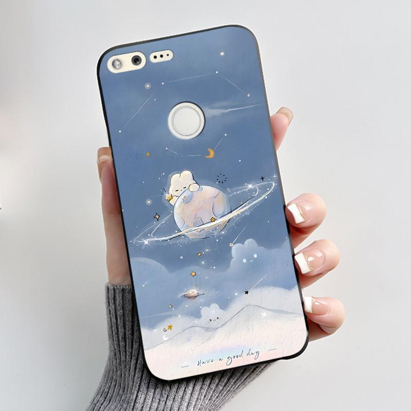 For Google Pixel 1 Case Aesthetic Cute Cat Shockproof Silicone TPU Soft Back Cover for Google Pixel 1 Pixel1 XL Phone Case Coque