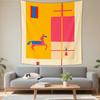 Boho Chic Wall Tapestry With Moon Phase Floral Starry Sky Design Bedroom Yoga Studio Decor