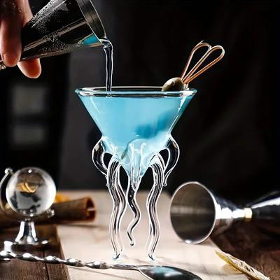 Bläckfisk Cocktailglas Manet Martini Glas Kreativt Dryckesbarverktyg Barfest Whiskeyglas Julklapp Vinglas