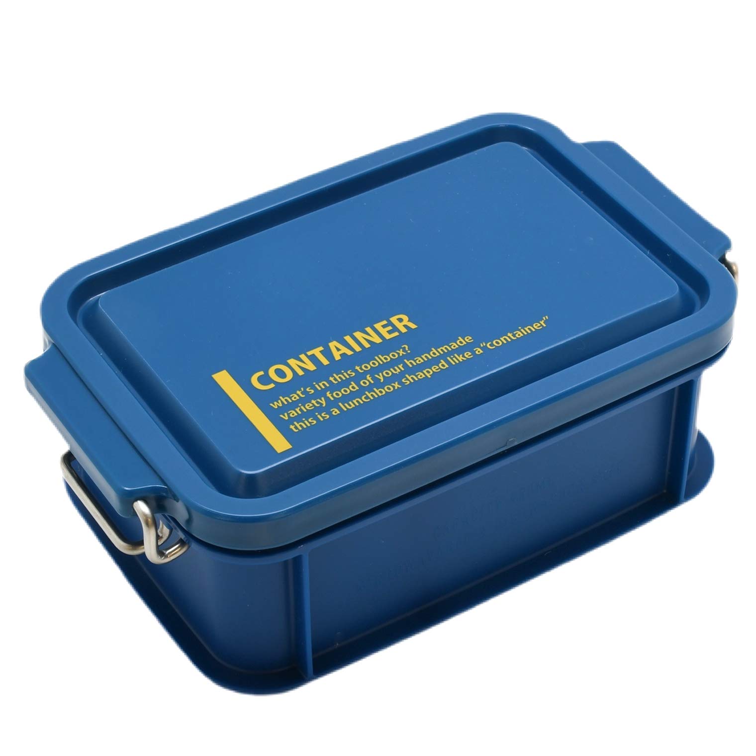 

OSK Bento Box Container Lunch Box Lunch Chime Blue 450ml Made in Japan Dishwasher Safe [With Dividers/Stackable/Silver Ion] CNT-450