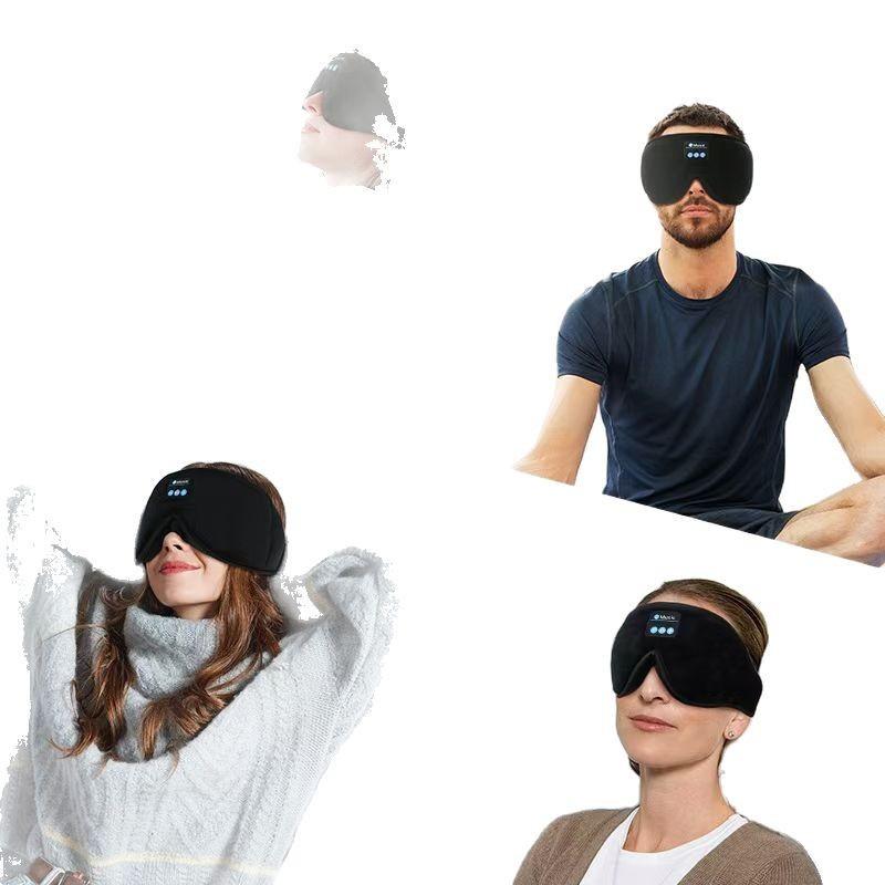 Smart Bluetooth Sleep Eye Mask with Built-in White Noise, Comfortable Head-Mounted Music Headset.