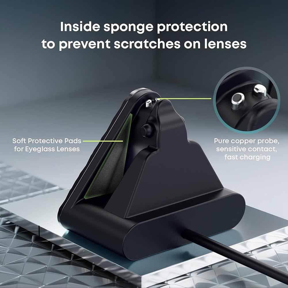 For Meta Smart Glasses Charging Stand Potable Travel Charger Station With LED Indicator Charging Dock For Meta Smart Glasses