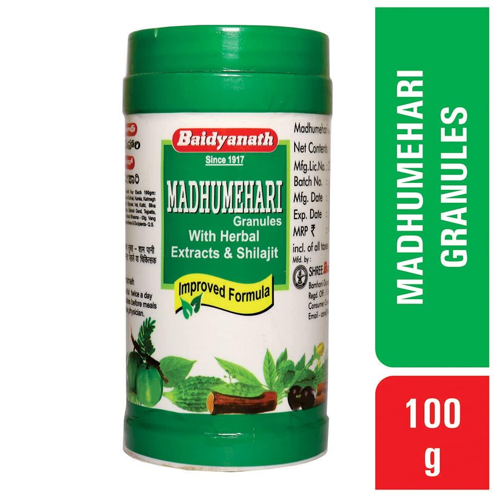 Baidyanath Asli Ayurved Madhumehari Granules 100g Pack Of 3 For Balanced Blood Glucose And Metabolic Support