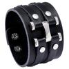 New Punk Style Wide Leather Cowhide Bracelet for Trendy Men