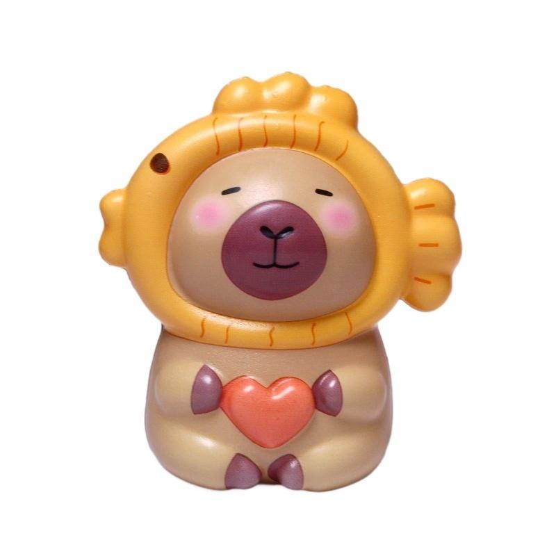 YD TOYS Mini Slow-Rebound Pu Material Cute Capybara Series Stress-Relief Squishy Toy for Children & Youth Unisex