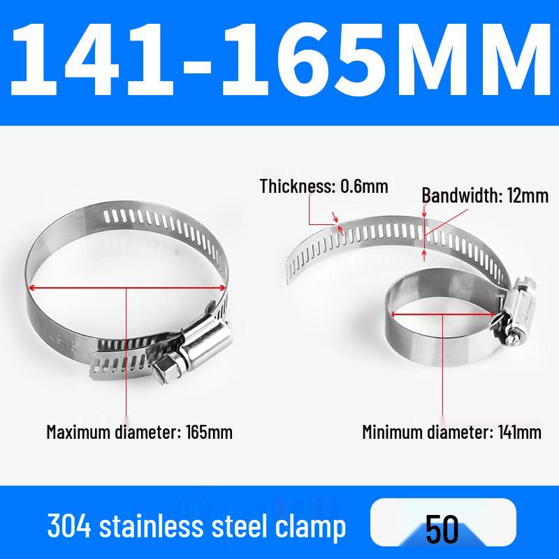 304 Stainless Steel Quick-Install Hose Clamp for Gas Pipes
