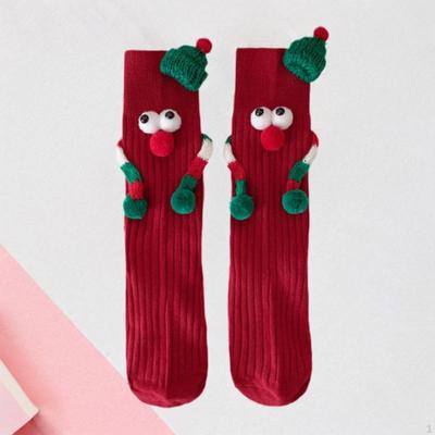 Weihnachts-Feiertagssocken Niedlich Weich Neuheit Damen Crew für Weihnachten Muttertag