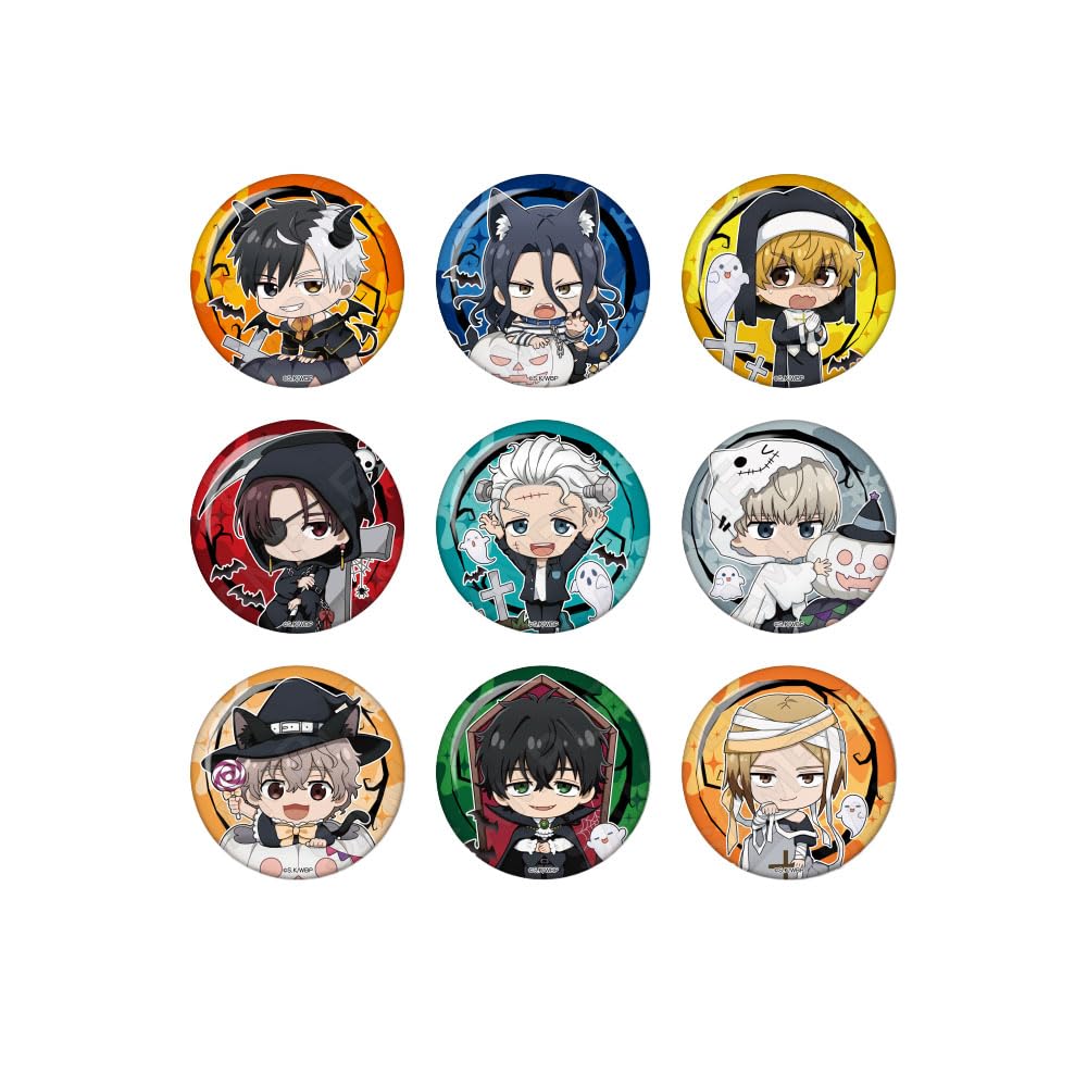 WIND BREAKER Trading Hologram Can Badges Black Halloween Box of 9 Ver.