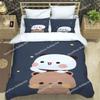 Cute Cartoon Bear Printed Bedding Sets Exquisite Bed Supplies Set Duvet Cover Bed Comforter Set Bedding Set Luxury Birthday Gift