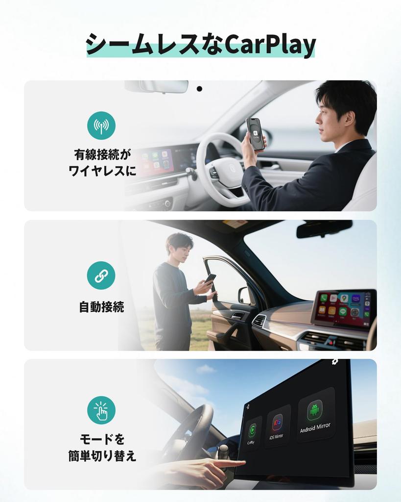 Ottocast Mirror Touch, New Model Mirror Touch, Mirror Smartphone Screen to Car Navigation System,