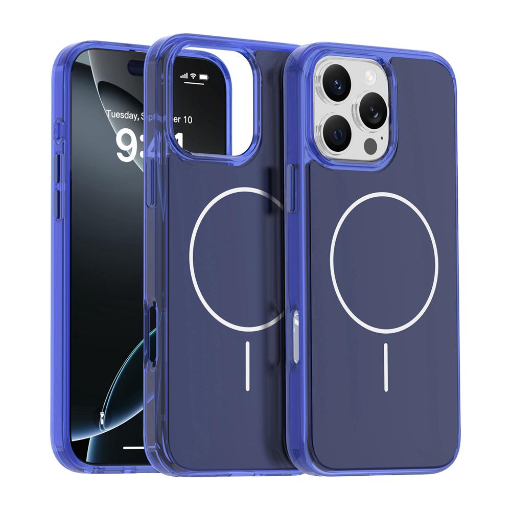 KEYSION Luxury Magnetic Case for MagSafe for iPhone 14 15 16 Pro Max Soft TPU+PC Wireless Charging Shockproof Phone Back Cover