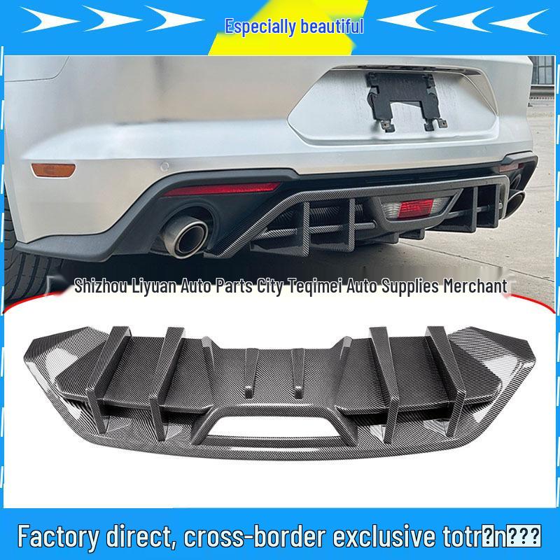 Mustang MK6.5 2018-2023 Rear Lip Spoiler Diffuser Gloss Black