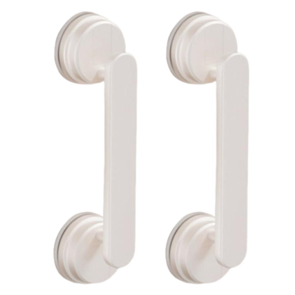 1/2Pcs Waterproof Suction Cup Door Handle Removable Bathroom Shower Auxiliary Handle  Bathroom