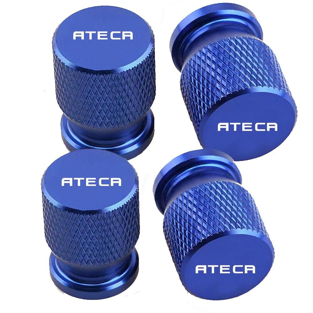 4Pcs Car Wheel Tire Valve Caps Tyre Stem Covers Airdust Waterproof For Seat ALTEA Ateca IBIZA MII Accessories