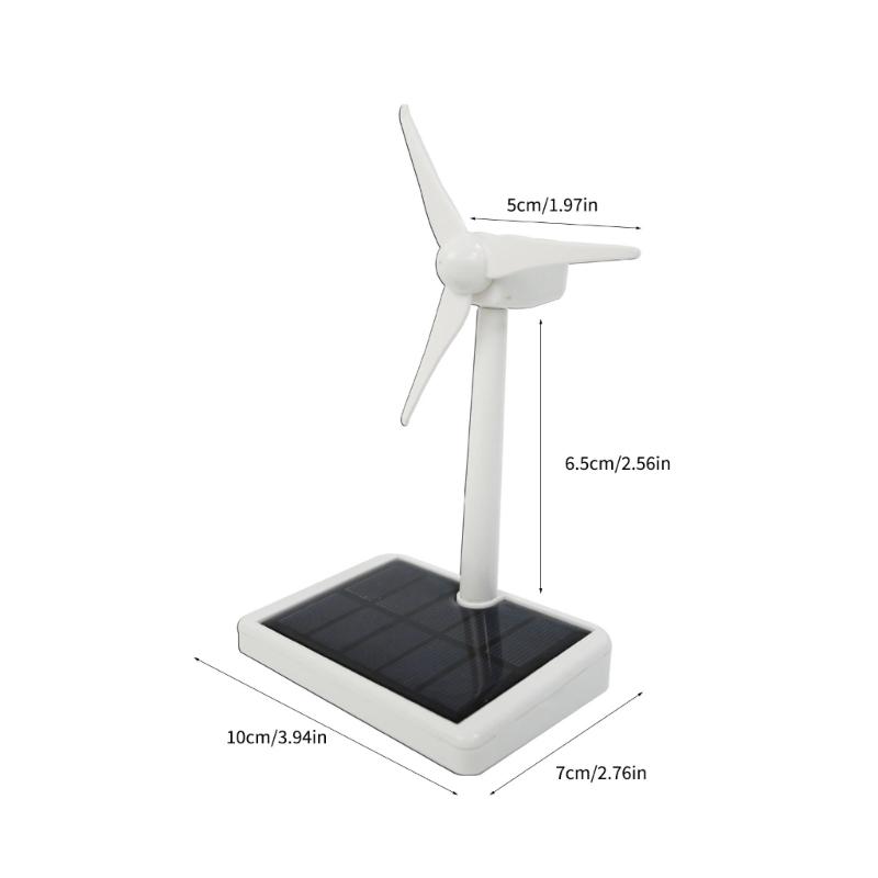 Solar Powered Windmill Model Kids Science Toy Solar Film Testing Machine for Student Kids Desk Home Decoration