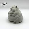 Creative DIY Painting Crafts Fat Cat Figurine, Cute Lazy Desk Car Decor with Solid Base, Minimalist Home Office Mini Calming Statue for Office,