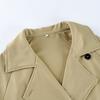 Autumn New Loose Lapel Waist Belt Trench Coat Women's Design Temperament Casual 2026 Cross-border Commuting