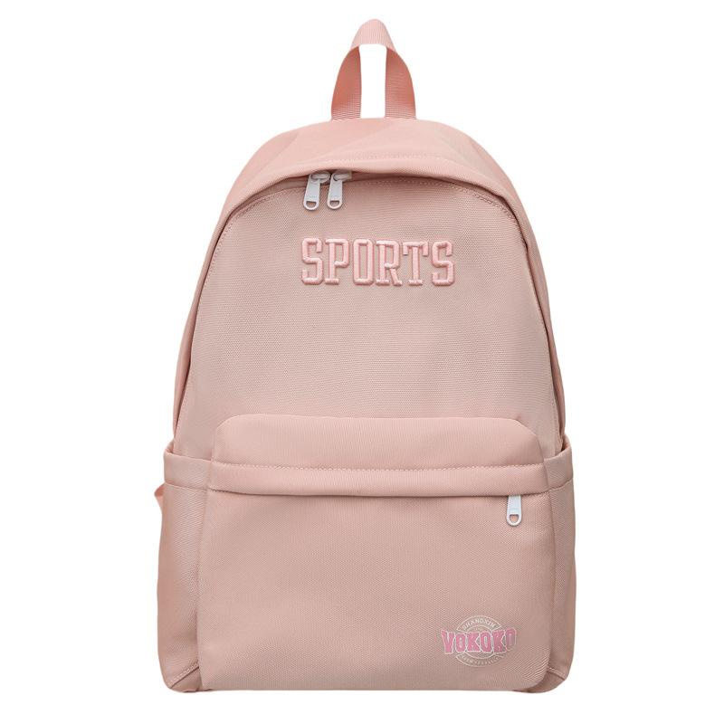 Middle School Student Schoolbag Women's Large Capacity Backpack Letter Print Men Outdoor Backpack
