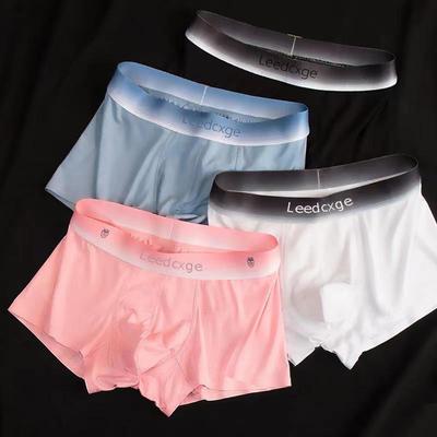 Atmungsaktive Boxershorts aus Eisseide für Herren – einfarbig, sportliche Passform für Jugendliche