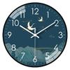 14-inch 35cm new Chinese style living room dining bedroom decoration mute clock wall decoration wall hanging clock