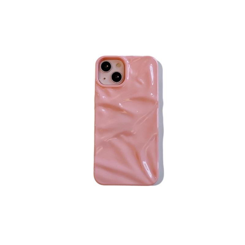 17Air Mädchenhaftes Rosa Plissiertes Softshell, Sturzsichere Hülle für Apple 17 Pro Max
