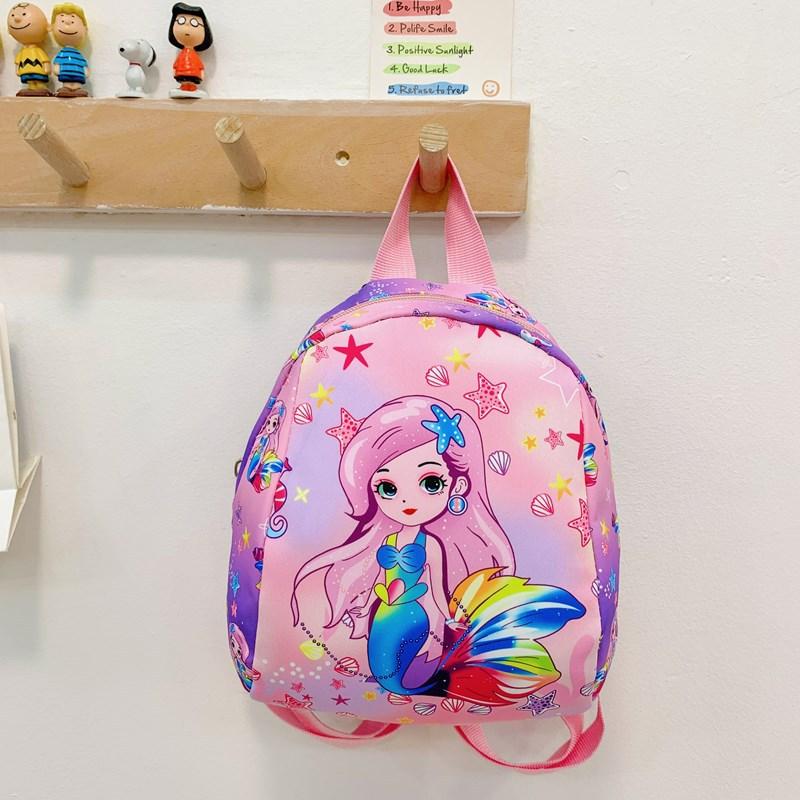 Tide Print Girl Small Backpack Children'S Small Schoolbag Cartoon Cute Princess Baby Travel Bag
