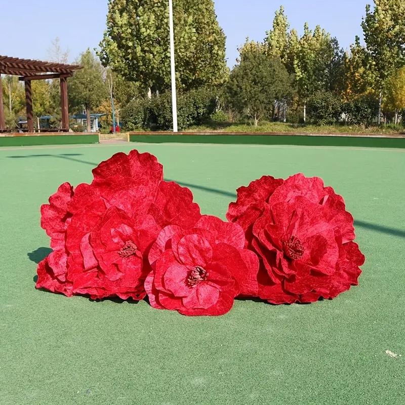 Handmade Photography Props Ornament Artificial Flower DIY Solid Color Party Velvet Material Beautiful Home Decoration