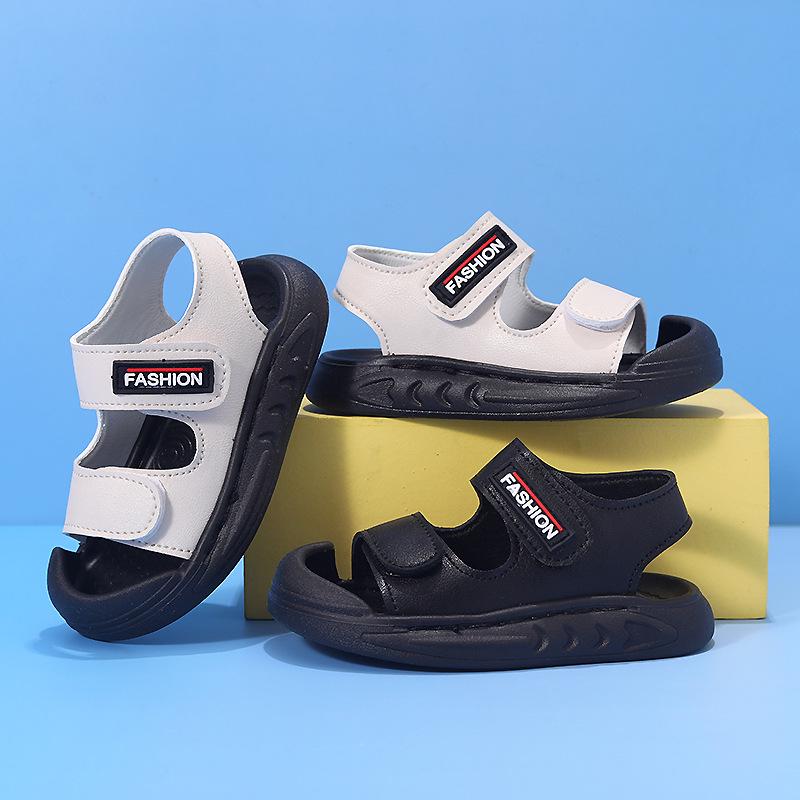 2026 Korean-Style Closed-Toe Sandals for Kids, Age 2-6, Soft Sole, Anti-Kick, Perfect for Summer Beach Activities