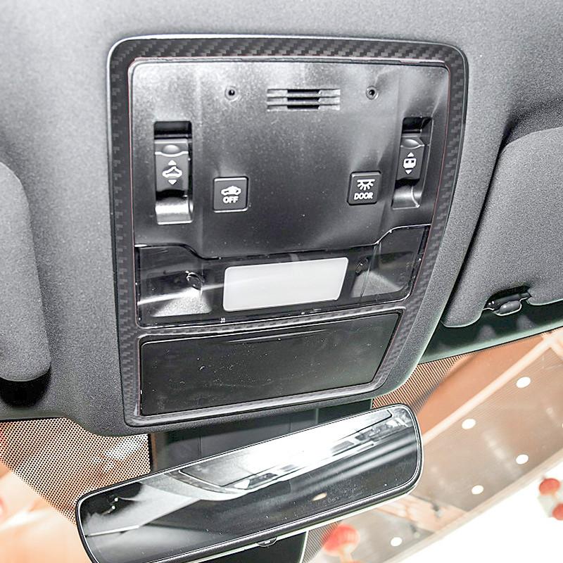 Carbon Fiber Car Front and Rear Reading Lights Decorative Cover Trim Strips Decal Stickers For Lexus RX300 Interior