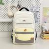 High value, fresh and sweet backpack, junior high school students contrasting color splicing large-capacity backpack