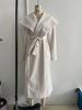 European Style Women's Woolen Coat with Belted Waist and Lapel