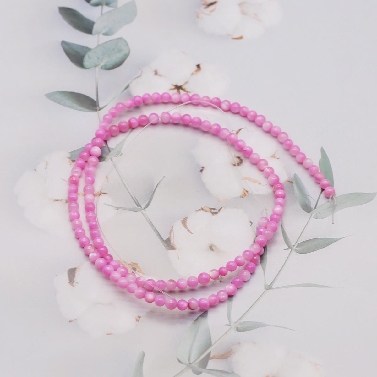 

Бусины из ракушек, круглые окрашенные бусины из натуральных ракушек для изготовления украшений своими руками, ожерелья, браслета, серег, аксессуаров 3-3.5mm