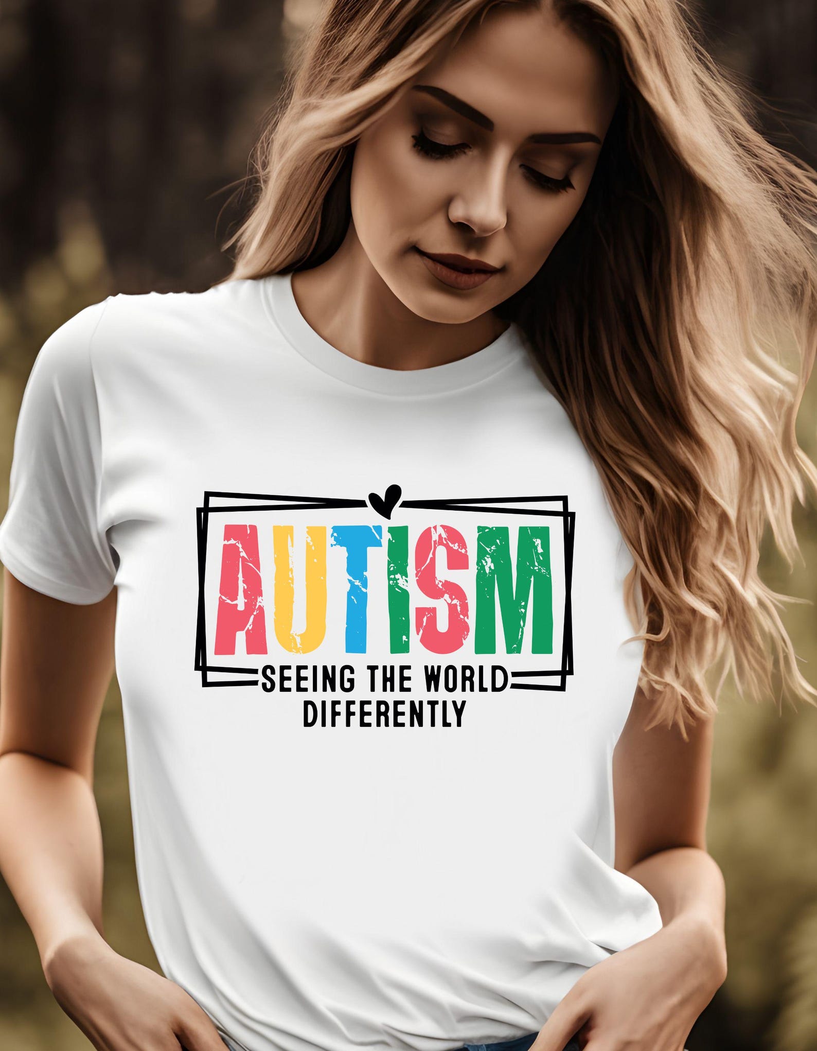Autism Awareness Tee - Seeing the World Differently, Support Autism Acceptance, Gift for Advocates, Comfortable Unisex T-Shirt S