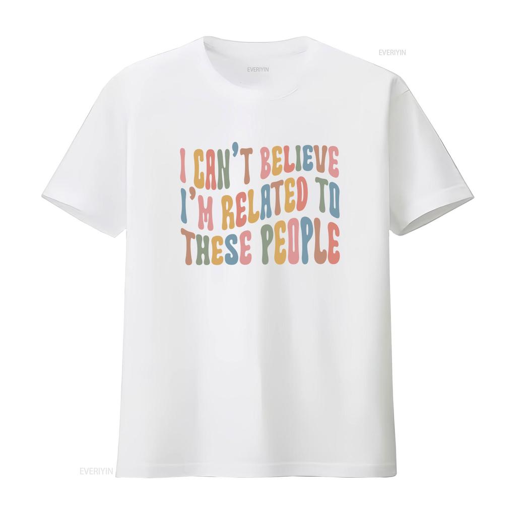 Retro Groovy Funny Sarcastic Family Quote Colorful Print Casual T Shirt vintage Washed graphic Stretched designer clothes